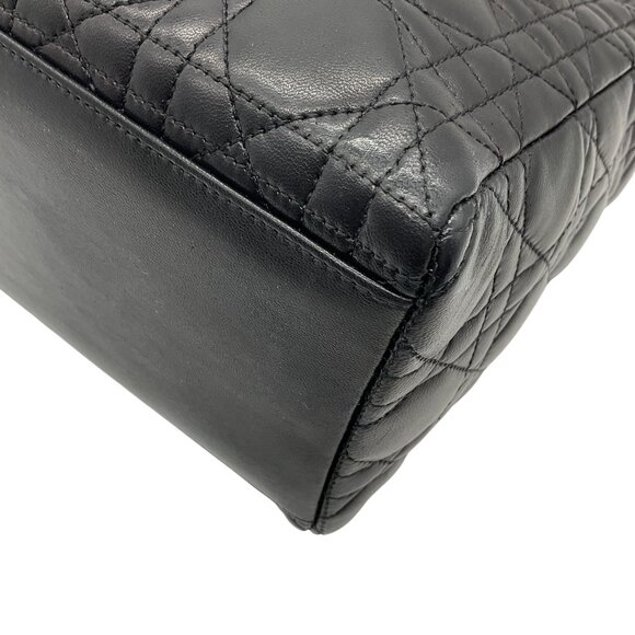 Christian Dior Vintage 1997 Black Cannage Medium Lady Dior Bag - Picture 7 of 11